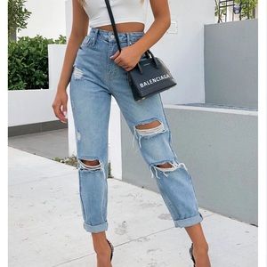 Love Stoned Boyfriend Jeans Retro Washed Blue